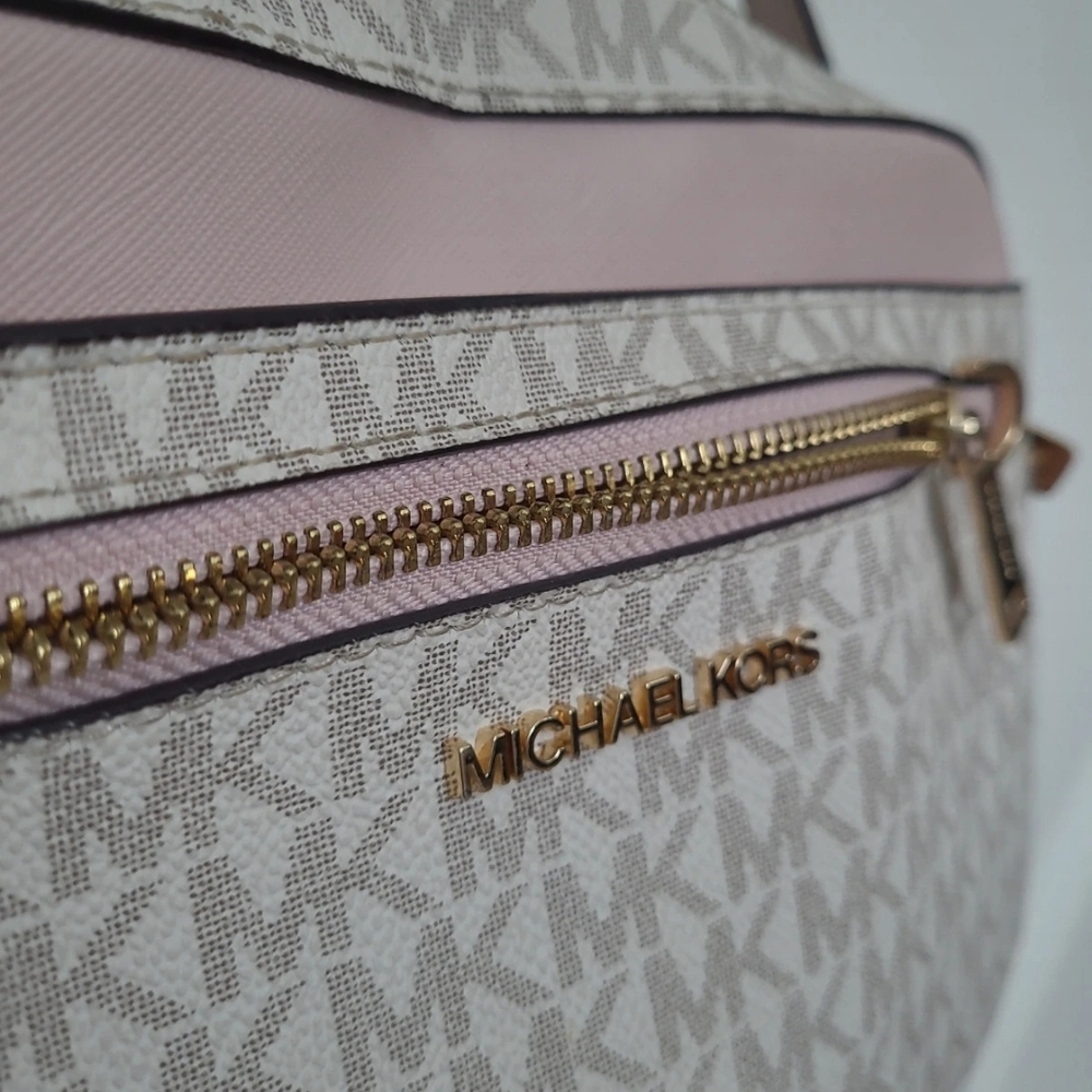 Michael Kors Pink and Cream Crossbody Bag - Picture 7 of 16